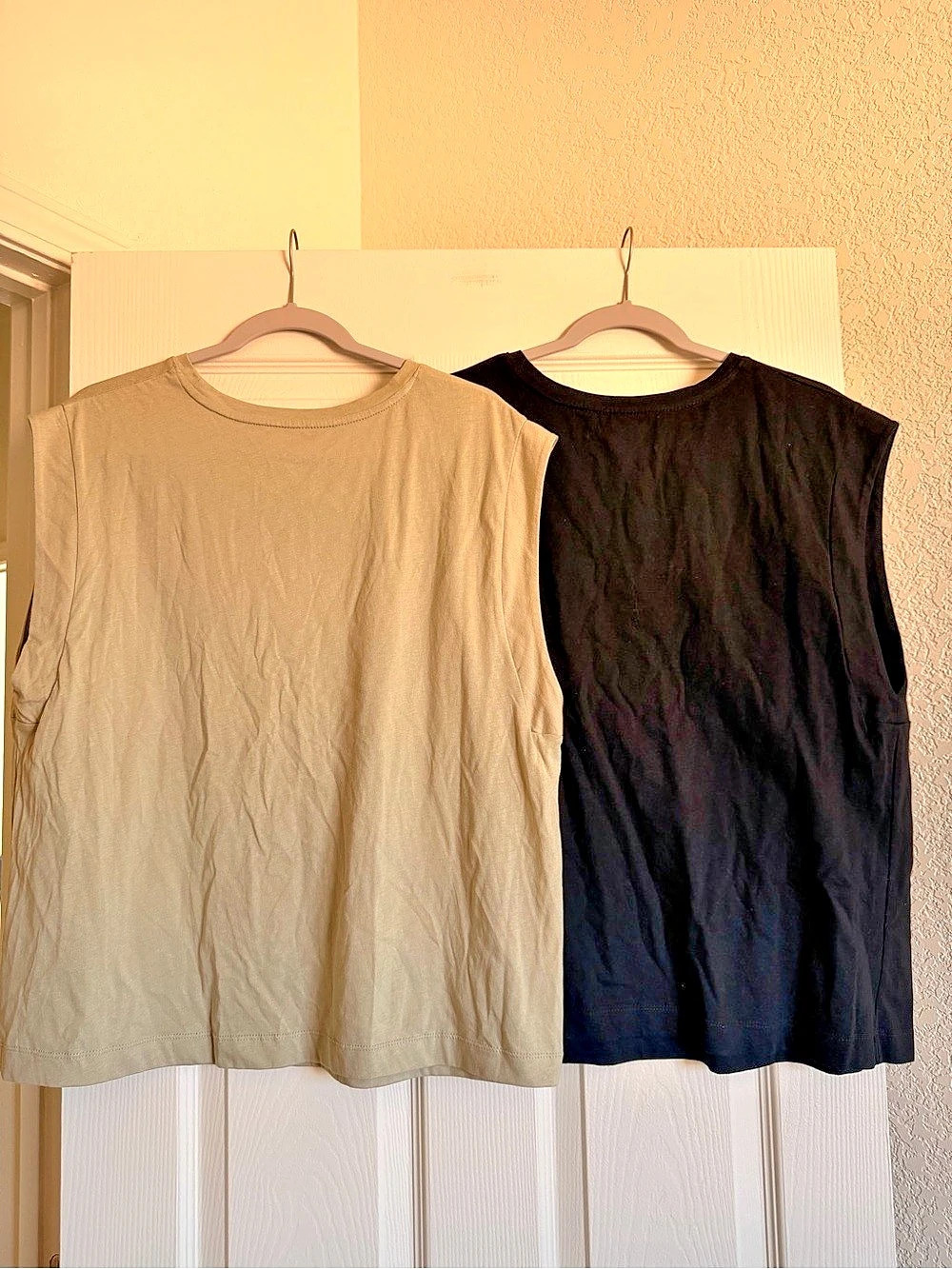 a.new.day Sleeveless Shirts Tees XXL Olive Green & Black Lot of 2 New